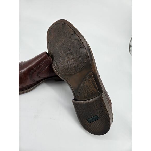Josef Seibel Douglas Marone Brown Leather Slip On Loafers Sz EU 43 US 9.5 - 10 - Picture 10 of 13